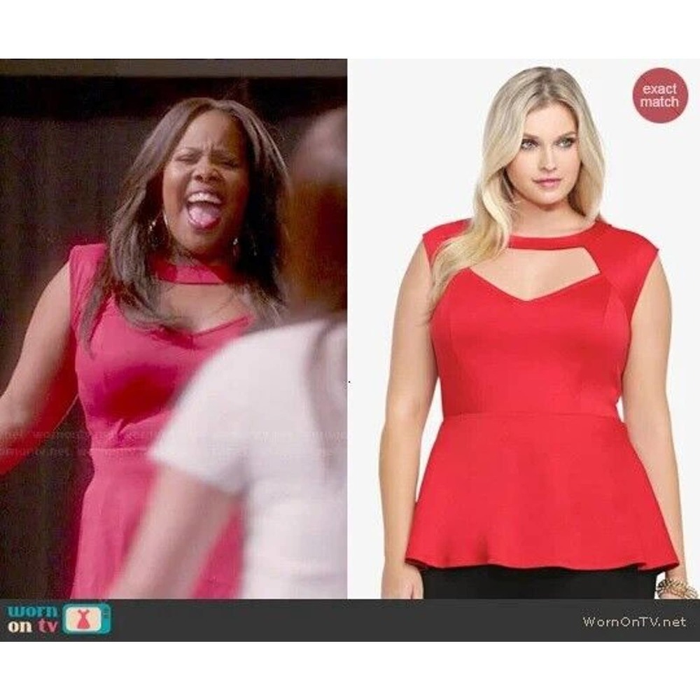 NWT Torrid Cutout Peplum Sleeveless Blouse Red Top Women's Plus Size 3 3X H14642 - Picture 9 of 9